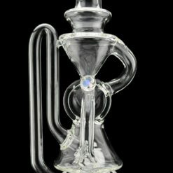 Alternative view of Iridescent Glass Disc Recycler Peak Attachment